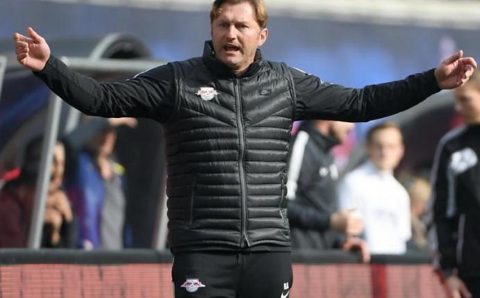 Ralph Hasenhüttl kam mit seinen Leipzigern nur zu einem 0:0 gegen den FC Ingolstadt. Foto: Hendrik Schmidt