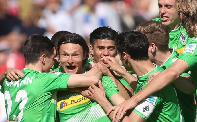 Die Gladbacher siegten mit 2:1 beim FSV Mainz 05. Foto: Thomas Frey