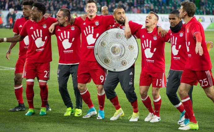 Der FC Bayern hat zum 27. Mal die deutsche Meisterschaft gewonnen. Foto: Swen Pförtner