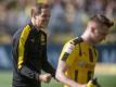 Dortmunds Trainer Thomas Tuchel konnte gegen Hoffenheim jubeln. Aber intern schwelt ein Streit. Foto: Bernd Thissen
