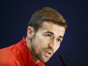 Gabi von Atletico Madrid glaubt an die Aufholjagd im Rückspiel gegen Real. Foto: Daniel Ochoa De Olza Gabi von Atletico Madrid glaubt an die Aufholjagd im Rückspiel gegen Real. Foto: Daniel Ochoa De Olza