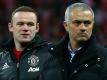 Wayne Rooney (l.) und Teammanager Jose Mourinho