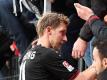 Der Leverkusener Stefan Kießling ließ sich im Gespräch mit den Fans zur Aussage «Scheiß Kölner» hinreißen. Foto: Federico Gambarini