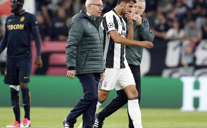 Juves Sami Khedira hatte sich am Oberschenkel verletzt. Foto: Antonio Calanni