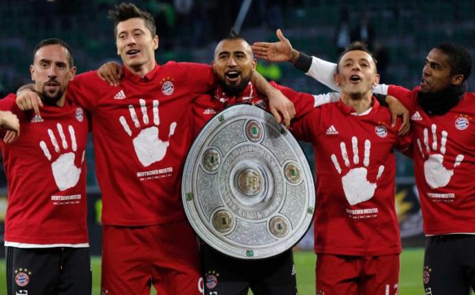 Der FC Bayern ist zum fünften Mal in Serie deutscher Meister. Foto: Peter Steffen