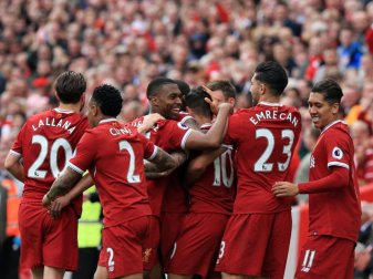 Der FC Liverpool erreichte durch ein souveränes 3:0 die Champions-League-Qualifikation. Foto: Peter Byrne Der FC Liverpool erreichte durch ein souveränes 3:0 die Champions-League-Qualifikation. Foto: Peter Byrne