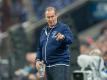Der FC Schalke 04 bereitete seinem langjährigen Erfolgscoach Huub Stevens einen emotionalen Abschluss seiner Karriere. Foto: Guido Kirchner