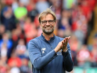 Jürgen Klopp führte den FC Liverpool auf Platz vier. Foto: Peter Byrne