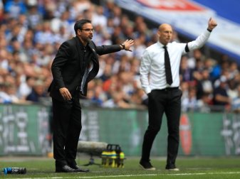 Trainer David Wagner (l) ist mit Huddersfield Town in die Premier League aufgestiegen. Foto: Mike Egerton Trainer David Wagner (l) ist mit Huddersfield Town in die Premier League aufgestiegen. Foto: Mike Egerton