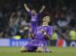 Cristiano Ronaldo feiert bei Schlusspfiff den Sieg im Königsklassenfinale. Foto: Tim Ireland