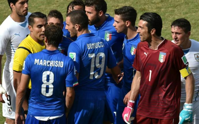 Italien gegen Uruguay hier im WM-Spiel 2014 