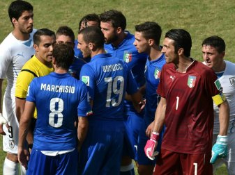 Italien gegen Uruguay hier im WM-Spiel 2014 Italien gegen Uruguay hier im WM-Spiel 2014