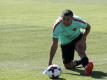 Cristiano Ronaldo beim Training der portugiesischen Nationalmannschaft. Foto: Pedro Fiuza