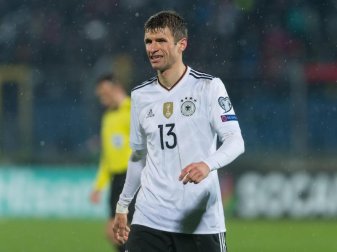 Eine Bemerkung Thomas Müllers von oben herab beim 8:0 gegen San Marino veranlasste Alan Gasperoni zu harscher Kritik. Foto: Guido Kirchner Eine Bemerkung Thomas Müllers von oben herab beim 8:0 gegen San Marino veranlasste Alan Gasperoni zu harscher Kritik. Foto: Guido Kirchner