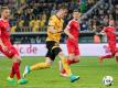 Stefan Kutschke (M) gehörte zu den Erfolgsgaranten im Dynamo-Team. Foto: Thomas Eisenhuth