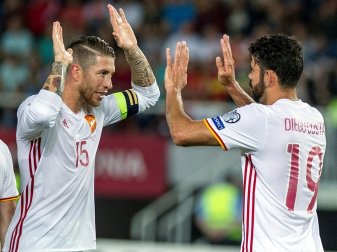 Spanien mit mühevollen 2:1-Sieg in Mazedonien Spanien mit mühevollen 2:1-Sieg in Mazedonien