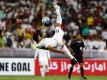 Irans Mehdi Taremi erzielte den Treffer zum 2:0 gegen Usbekistan. Foto: Abedin Taherkenareh/Archiv