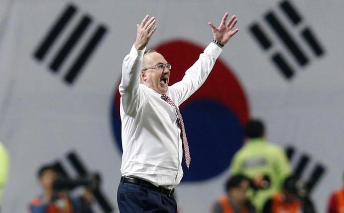 Uli Stielike ist nicht mehr Trainer der Nationalmannschaft Südkoreas. Foto: Jeon Heon-Kyun