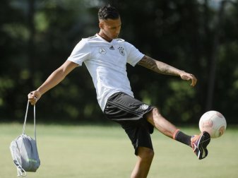 Davie Selke ist mit der U21-Fußball-Nationalmannschaft heiß auf den EM-Start. Foto: Andreas Gebert