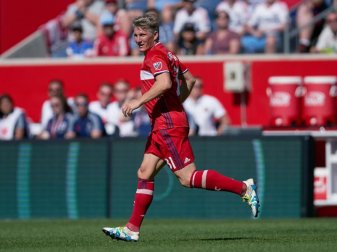 Bastian Schweinsteiger feierte mit Chicago Fire einen Sieg. Foto: Robin Alam Bastian Schweinsteiger feierte mit Chicago Fire einen Sieg. Foto: Robin Alam
