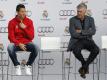 Ancelotti (r.) ist angeblich an Ronaldo interessiert