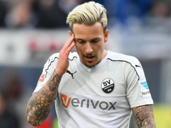 Moritz Kuhn verlässt den SV Sandhausen und geht in die dritte Liga. Foto: Uwe Anspach Moritz Kuhn verlässt den SV Sandhausen und geht in die dritte Liga. Foto: Uwe Anspach