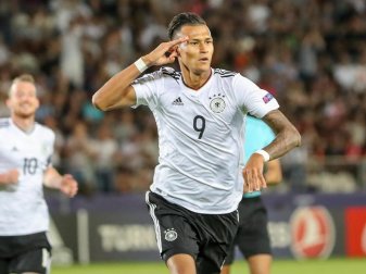 Torschütze Davie Selke machte ein starkes Spiel gegen die Dänen. Foto: Jan Woitas Torschütze Davie Selke machte ein starkes Spiel gegen die Dänen. Foto: Jan Woitas