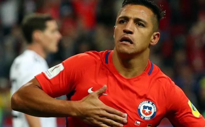 Alexis Sanchez brachte Chile gegen Deutschland in Führung. Foto: Christian Charisius