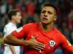 Alexis Sanchez brachte Chile gegen Deutschland in Führung. Foto: Christian Charisius