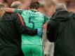 Raphael Guerreiro (M) hatte sich beim Confed Cup im Auftaktspiel Portugals gegen Mexiko verletzt. Foto: Ivan Sekretarev