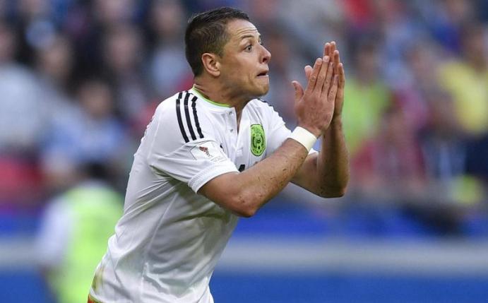 Chicharito hat zusammen mit seinen Teamkollegen die Vorbereitung auf das Spiel gegen Deutschland aufgenommen. Foto: Martin Meissner