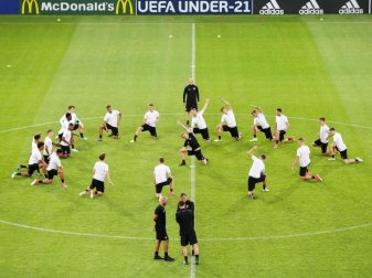 Abschlusstraining deutschen U21-Nationalmannschaft im Cracovia-Stadion in Krakau. Foto: Jan Woitas Abschlusstraining deutschen U21-Nationalmannschaft im Cracovia-Stadion in Krakau. Foto: Jan Woitas