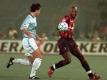 George Weah (r.) spielte unter anderem für Mailand