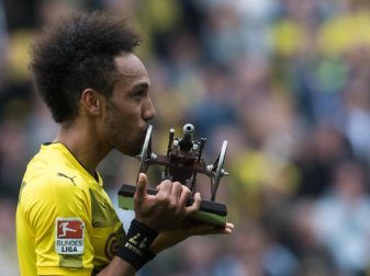 Zieht es Bundesliga-Torschützenkönig Pierre-Emerick Aubameyang nun doch nach China? Foto: Bernd Thissen
