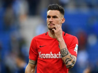 Für Frankfurt traf nur Danny Blum. Foto: Uwe Anspach Für Frankfurt traf nur Danny Blum. Foto: Uwe Anspach