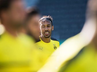 Pierre-Emerick Aubameyang hat beim BVB einen Vertrag bis 2020. Foto: Soeren Stache Pierre-Emerick Aubameyang hat beim BVB einen Vertrag bis 2020. Foto: Soeren Stache