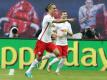 Yussuf Poulsen (vorne) gehörte zu den Torschützen