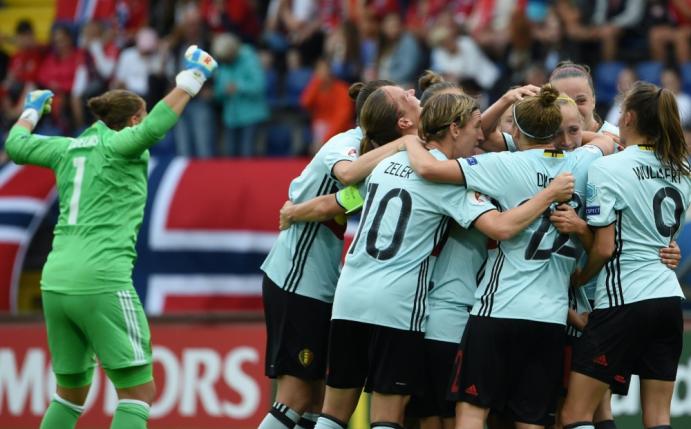 Die belgischen Frauen besiegten Norwegen mit 2:0