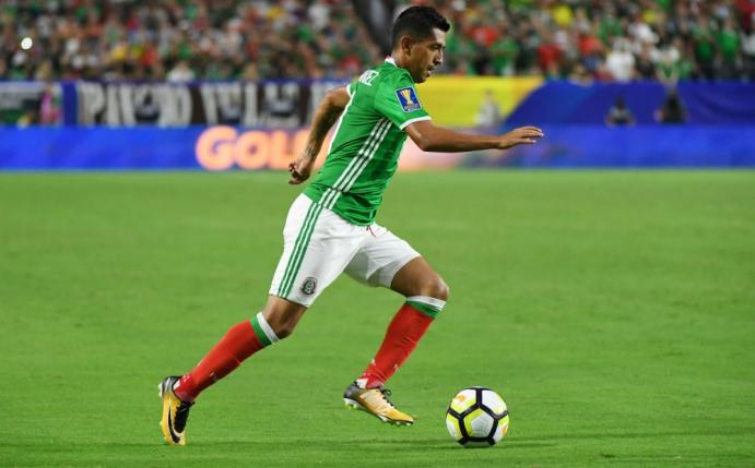Mexikos Elias Hernandez im Viertelfinale gegen Honduras.