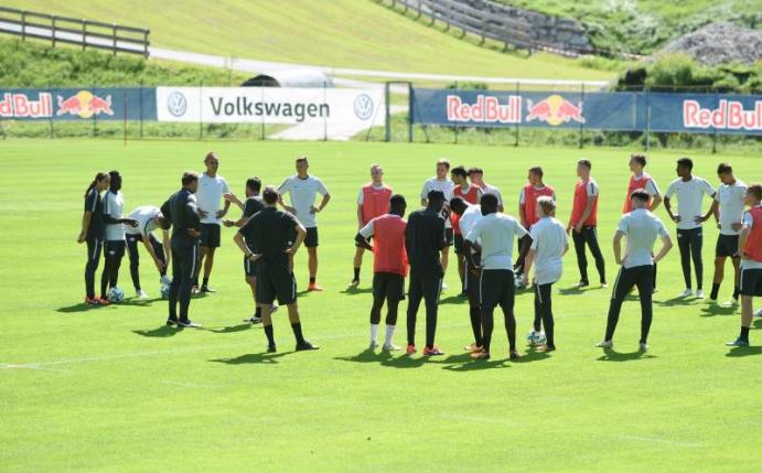 RB Leipzig trainierte im Trainingslager auch unter Ausschluss der Öffentlichkeit. Foto: Andreas Gebert