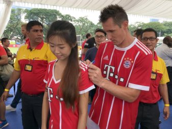 Miroslav Klose begleitete den FC Bayern nach Asien. Foto: Klaus Bergmann