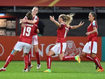 Österreichs Fußballerinnen haben es ins Viertelfinale der EM geschafft. Foto: Hans Punz Österreichs Fußballerinnen haben es ins Viertelfinale der EM geschafft. Foto: Hans Punz