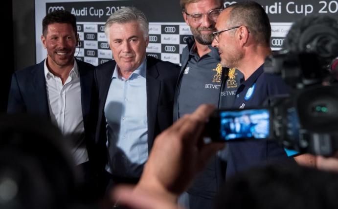 Am Dienstag spielen die Bayern im Rahmen des Audi Cups gegen den FC Liverpool. Foto: Sven Hoppe