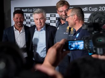 Am Dienstag spielen die Bayern im Rahmen des Audi Cups gegen den FC Liverpool. Foto: Sven Hoppe Am Dienstag spielen die Bayern im Rahmen des Audi Cups gegen den FC Liverpool. Foto: Sven Hoppe