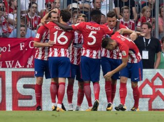 Atlético Madrid steht im Finale des Audi Cups. Foto: Sven Hoppe Atlético Madrid steht im Finale des Audi Cups. Foto: Sven Hoppe