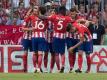 Atlético Madrid steht im Finale des Audi Cups. Foto: Sven Hoppe