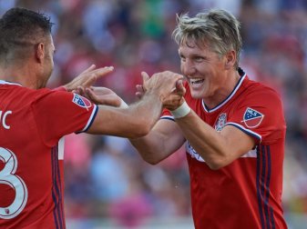 Bastian Schweinsteiger ist Kapitän die Allstars der Major League Soccer. Foto: Robin Alam Bastian Schweinsteiger ist Kapitän die Allstars der Major League Soccer. Foto: Robin Alam