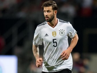 Marvin Plattenhardt im Trikot der deutschen Fußball-Nationalmannschaft. Foto: Sven Hoppe Marvin Plattenhardt im Trikot der deutschen Fußball-Nationalmannschaft. Foto: Sven Hoppe