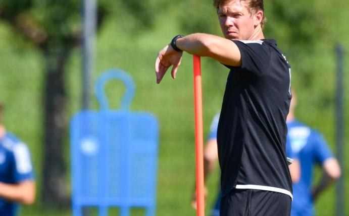 Trifft mit 1899 auf den FC Liverpool mit Jürgen Klopp: Trainer Julian Nagelsmann. Foto: Uwe Anspach