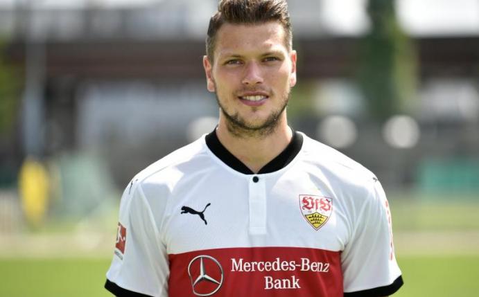 Daniel Ginczek brachte den VfB Stuttgart im Test gegen Sevilla in Führung. Foto: Weber